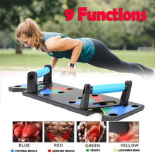 Load image into Gallery viewer, 9 in 1 Push Up Rack Board Men Women Comprehensive Fitness Exercise Push-up Stands Body Building Training System Home Equipment