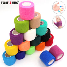 Load image into Gallery viewer, 4.5m Colorful Elastoplast Self Adhesive Elastic Bandage Tom's Hug Sports Knee Finger Ankle Palm Shoulder Athletic Wrap Tape