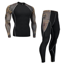 Load image into Gallery viewer, Ski Underwear Set > Men's Winter Thermal Underwear  >Running Tights  suit  > Compressed Thermal Underwear Workout Clothes 4XL