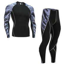 Load image into Gallery viewer, Ski Underwear Set > Men's Winter Thermal Underwear  >Running Tights  suit  > Compressed Thermal Underwear Workout Clothes 4XL