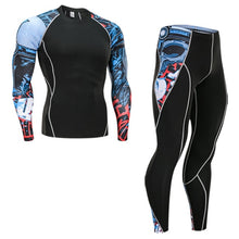 Load image into Gallery viewer, Ski Underwear Set > Men's Winter Thermal Underwear  >Running Tights  suit  > Compressed Thermal Underwear Workout Clothes 4XL