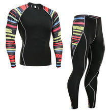 Load image into Gallery viewer, Ski Underwear Set > Men's Winter Thermal Underwear  >Running Tights  suit  > Compressed Thermal Underwear Workout Clothes 4XL