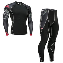 Load image into Gallery viewer, Ski Underwear Set > Men's Winter Thermal Underwear  >Running Tights  suit  > Compressed Thermal Underwear Workout Clothes 4XL