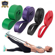 Load image into Gallery viewer, 208cm Pull Rope Resistance Bands Exercise Elastic Fitness Band Natural Latex Rubber Loop Band Workout Training Expander Pilates