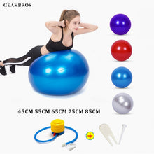 Load image into Gallery viewer, Sports Yoga Balls Bola Pilates Fitness Ball Gym Balance Fitball Exercise Pilates Workout Massage Ball with Pump 55cm 65cm 75cm
