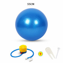 Load image into Gallery viewer, Sports Yoga Balls Bola Pilates Fitness Ball Gym Balance Fitball Exercise Pilates Workout Massage Ball with Pump 55cm 65cm 75cm