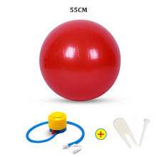 Load image into Gallery viewer, Sports Yoga Balls Bola Pilates Fitness Ball Gym Balance Fitball Exercise Pilates Workout Massage Ball with Pump 55cm 65cm 75cm