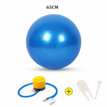Load image into Gallery viewer, Sports Yoga Balls Bola Pilates Fitness Ball Gym Balance Fitball Exercise Pilates Workout Massage Ball with Pump 55cm 65cm 75cm