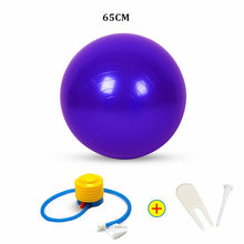 Load image into Gallery viewer, Sports Yoga Balls Bola Pilates Fitness Ball Gym Balance Fitball Exercise Pilates Workout Massage Ball with Pump 55cm 65cm 75cm