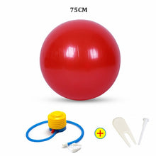 Load image into Gallery viewer, Sports Yoga Balls Bola Pilates Fitness Ball Gym Balance Fitball Exercise Pilates Workout Massage Ball with Pump 55cm 65cm 75cm