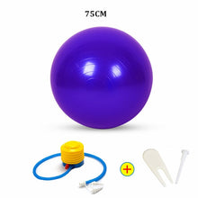 Load image into Gallery viewer, Sports Yoga Balls Bola Pilates Fitness Ball Gym Balance Fitball Exercise Pilates Workout Massage Ball with Pump 55cm 65cm 75cm