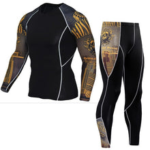 Load image into Gallery viewer, Thermal Underwear Men's Suit Compression Suit Fleece Long Johns Quick-Drying Thermal Underwear Set Running Tight Sports Men 4XL